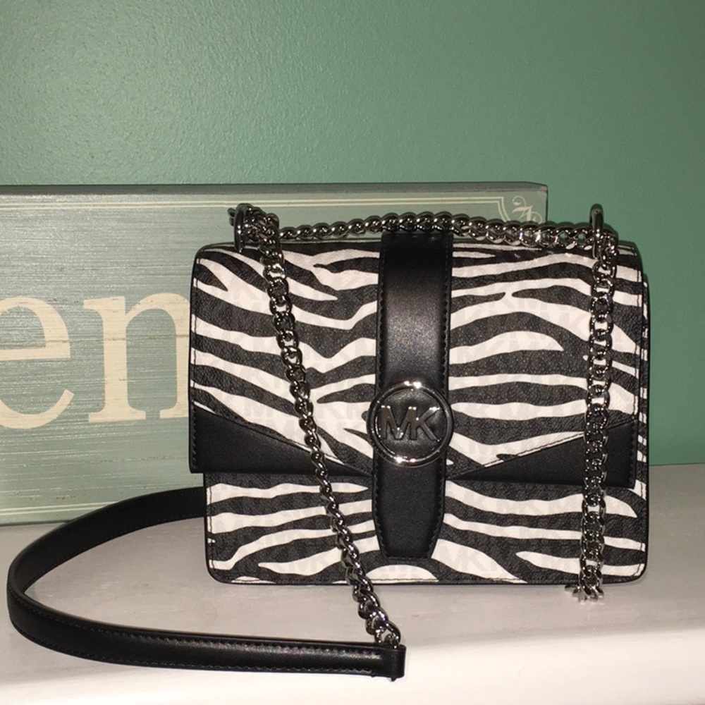MICHAEL Michael Kors Greenwich Small Animal Print Logo Crossbody Bag